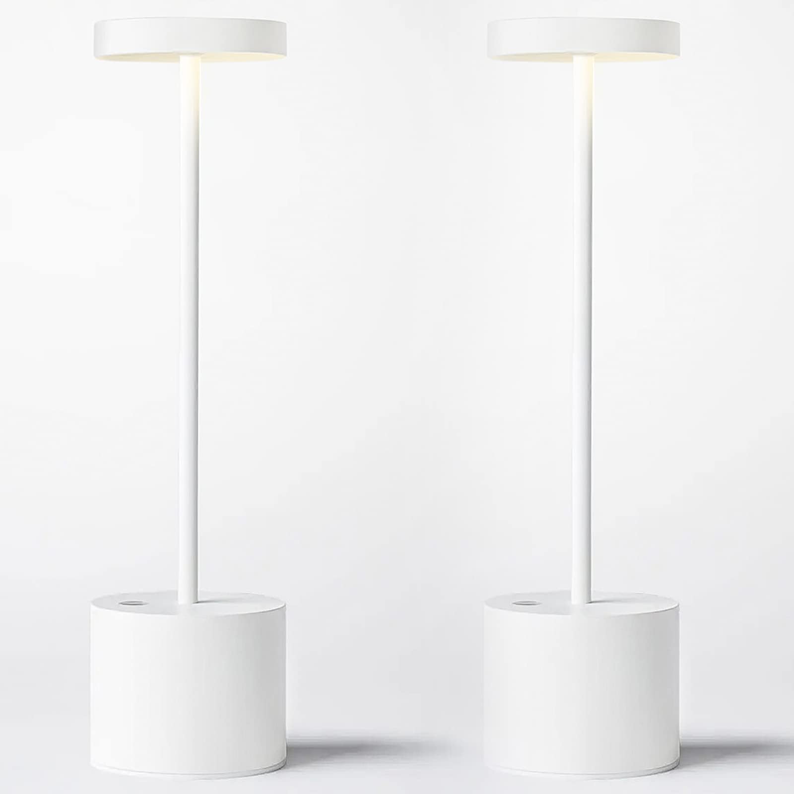 SAKRINGT 2 Pack Cordless Table Lamp Rechargeable,5000mAh Battery Operated Portable LED Table Light,Dimming Desk Lamp for Patio/Restaurant/Outdoor