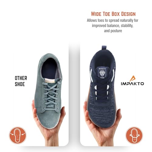 Image of Impakto Core Step Barefoot Shoes for Men | Lightweight & Breathable | Ideal for Training, Running on Soft Ground, Workout & Yoga | Minimalist Zero-Drop for Natural Movement | Anti-Skid & Rubber Sole