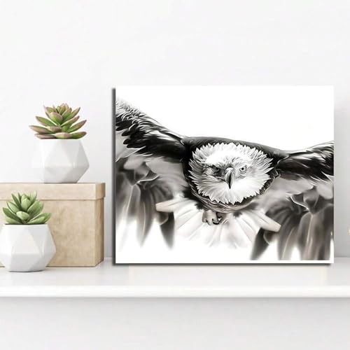 Toile aigle grand format avec cadre pour habiller un mur vide - 2