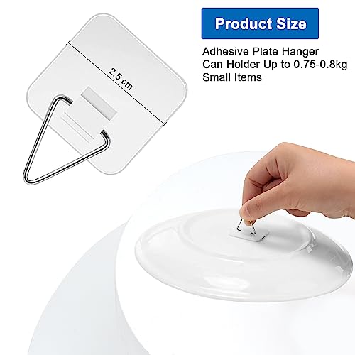 50 Pezzi Ganci Autoadesivi Invisibili,Ganci