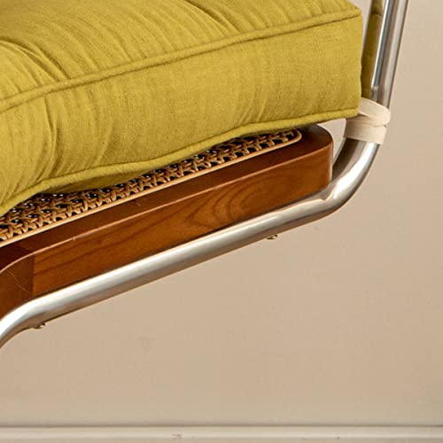 Lemfux Natural Linen Seat Cushion For Chair With Ties Non Slip, Soft Comfortable Solid Color Square Thick Chair Pad, For Office/Kitchen/Dining Room/Patio Chairs (17X17X2.4 Inches, Tea Green Color) #TOP3