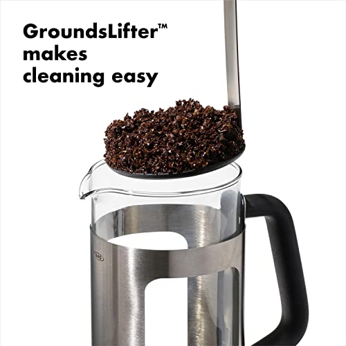 OXO Brew Stainless Steel French Press Coffee Maker – 32oz by OXO - Image 3