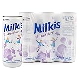 Lotte Milkis, Grape Flavor Soda Drink, 8 Fl Oz, 6 Count
