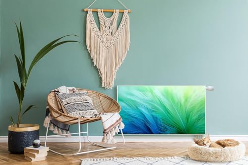 Couverture Magnétique Radiateur 110x60 Cache Radiateur Décoratif Vert Clair