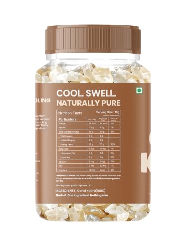 Image of Livyor Pure Gond Katira - 200g | Edible Gum | Tragacanth | Kathila Gum Dried Gum | High Colling Properties Herbel Food | 100% Natural Super food | Pack of 1