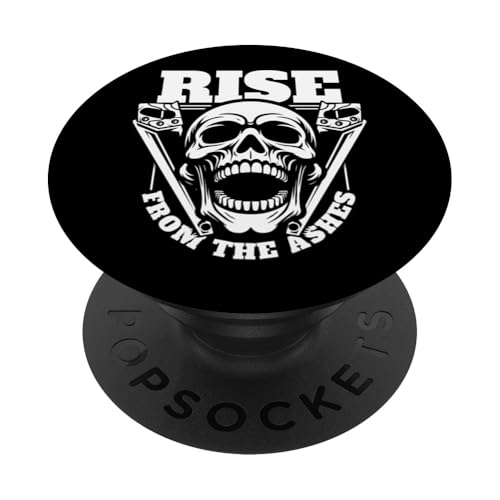 Carpentry Skull Furniture Woodwork - Wood Carpenter PopSockets Standard PopGrip
