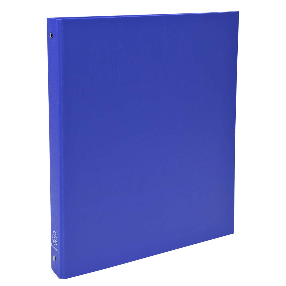 Exacompta 51372E 20er Pack Ringbücher 4 Ringe Füllhöhe 30mm, Rücken 40mm, für DIN A4 Kunststoffbezug aussen und innen, blau