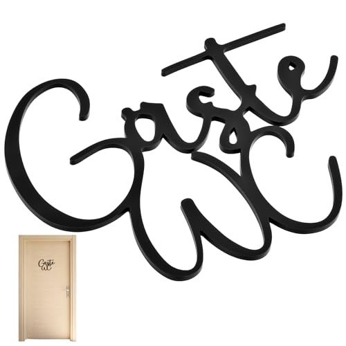 PlsMupn Gäste WC Schild Selbstklebend, WC Türschild Klo Schild,...