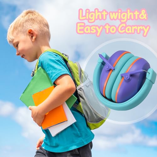 Onhear Kids Noise Cancelling Headphones, NRR 26dB Kids Ear Protection Earmuffs for Autism, Toddler, Children, Noise Cancelling Sound Proof Earmuffs/Headphones for Concerts, Air Shows, Fireworks - Image 7