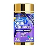 Vitaminnica Multi Vita Men – Advanced Multivitamin 60 Tablets for Men | Energy, Immunity, Muscle Function, Heart Health & Vitality | 25+ Essential Vitamins & Minerals