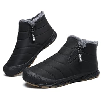 mens winter boots with zipper