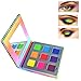 Highly Pigmented Rainbow Eyeshadow Palette,YMH BEAUTE 9 Color Bright Iridescent Eye Makeup Palette Colorful Neon Matte Eye Shadow Palettes Long Lasting Waterproof Cruelty-free