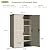 Patiowell 50 cu.ft Plastic Outdoor Storage Shed, Lockable Waterproof Resin Storage Cabinet Vertical Storage Shed for Garden Tools, Garbage Cans, Pool Supplies, Beige