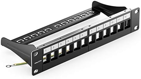 Patch Panel CAT5 CAT6 CAT7 - Presa Di Rete RJ45 Keystone Alloggiamento In