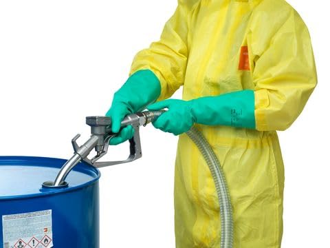 Ansell AlphaTec - Guantes de trabajo (talla 8, resistentes a la abrasión, resistentes a los químicos, resistentes a pinchazos, nitrilo, 1 par)