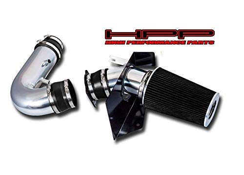 High Performance Parts Heat Shield Cold Air Intake Kit & Black Filter Combo Compatible for Lincoln 1998-1999 Navigator 5.4L V8
