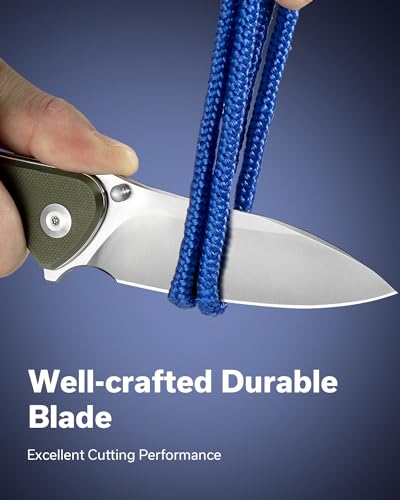 SENCUT-Borzam-Folding-Knife-for-Men-Pocket-Knife-with-346-9Cr18MoV-Blade-G10-Handle-EDC-Knifves-for-Outdoor-Indoor-Camping-S23077-1-OD-Green