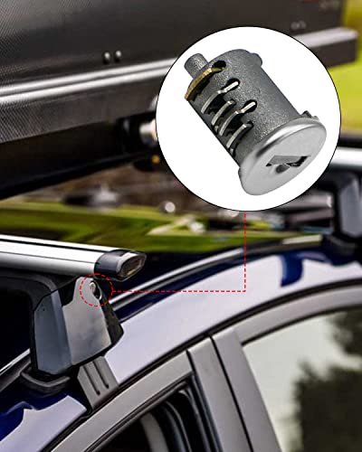 Image of 4 Pack Lock Cylinders Fit for Yakima Car Roof Rack System Components SKS Lock Cores, Includes 4 Cylinders Cores, 2 Opening Keys and 1 Control Key