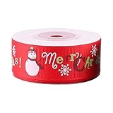 Suppemie 1 Rolle 9M Weihnachtsband Geschenkband Geschenkverpackungsband Für Geschenkverpackungen, Haarschmuck Und Heimdekoration