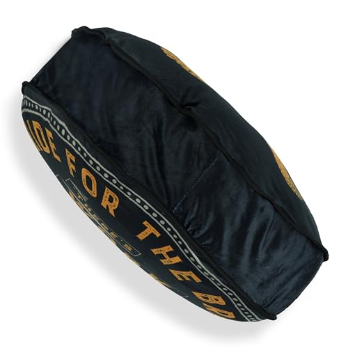 Almohada poliéster 40.6 cm x 33 cm con diseño negro miniatura 4