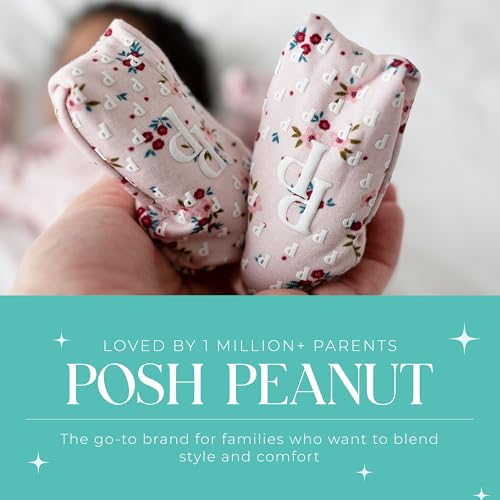 Image of Posh Peanut Girls Convertible Baby Sleepers, Toddlers Footless Pajamas | True To Size Fit With 2-Way Zipper, Convertible Mittens /Footies With Grips, Tagless Gentle Comfort, Easy Care Wash