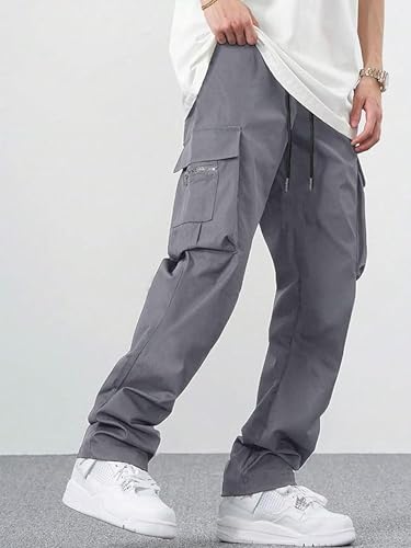 Image of DEEMOON Men's Cargo Pants Outdoor Hiking Multi-Pocket Utility Long Trousers | Men's Cargo