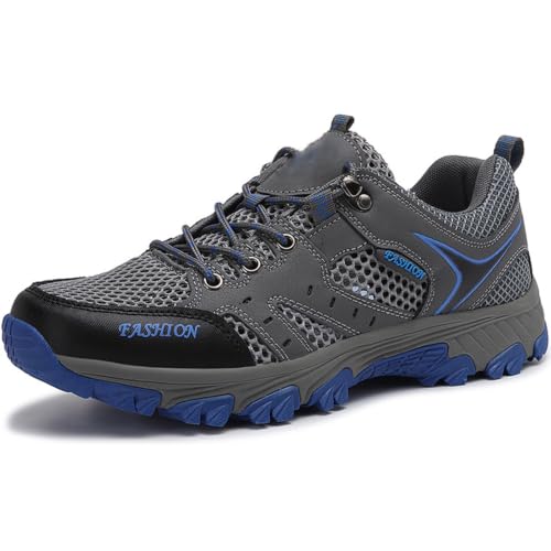 Chaussures de trekking homme imperméables et légères avec semelle marche trail