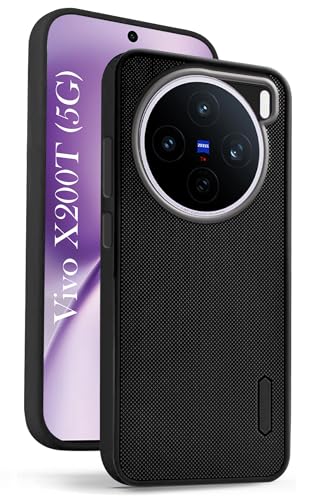 Image of Jkobi Rubberised Back Cover Case for Vivo X200T (Textured Grip Design | Micro-Fiber Cloth Inside | Slim and Light Weight | Soft Touch and Feel)