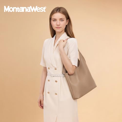 Image of Montana West Slouchy Hobo Bags for Women Soft Designer Shoulder Purses Ladies Top Handle Handbag