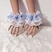 GANYKQ Wrist Cuffs for Women's Fashion Pleated Horn Cuff Detachable Shirt Fake Sleeve Cuffs Sunscreen Decorated Accessories