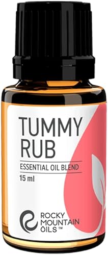 Rocky Mountain Oils Mezcla de aceites esenciales para frotar la barriga con aceites esenciales 100 puros y naturales para difusor y tópico aceite