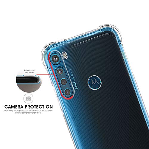 Image of TheGiftKart Crystal Clear Back Cover Case for Motorola One Fusion+ | Shockproof Soft TPU Case | Cushioned Edges for Ultimate Protection Back Cover Case (TPU, Transparent)