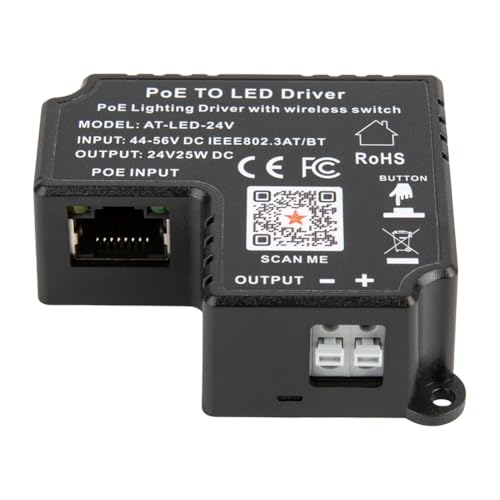Récepteur sans fil de gradin 802.3at fixe appareil contenue 24V