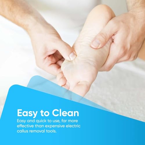 Image of YNR Callus Remover for Feet - Foot File Corn & Callus Remover, Pedicure Tool Includes 10 Replacement Heads, Heel Scrubber & Scraper, Corn Remover for Feet | (Black)