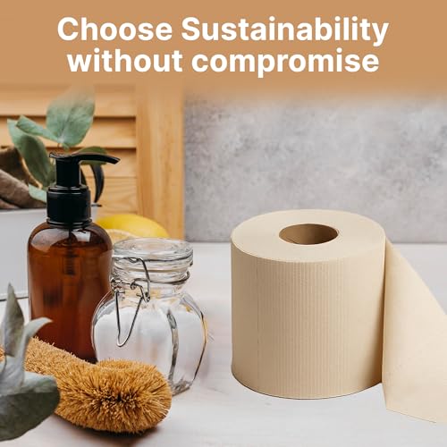 Image of Claret Bamboo 3-Ply Toilet Roll (10 x 10 cm) | 200 Pulls Eco-Friendly | 4 Toilet Rolls in 1 Pack | OBA Free | Natural Bamboo Pulp (Pack Of 3 (12 Rolls))