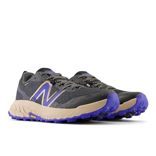 Baskets New Balance Fresh Foam X Hierro V7 homme noir bleu marin pour course de trail