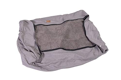 brunolie Wechselbezug Ersatzbezug für Balu, waschbar, hygienisch und rutschfest, Größe XL, Grau