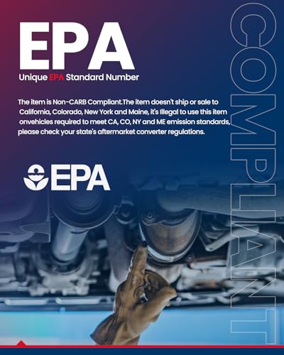 ZonCar 16547 Catalytic Converter Compatible With Outlook 2007-2010, Traverse 2009-2017, Enclave 2008-2017, Acadia 2007-2017 Stainless Steel High Flow Catalytic Convertor