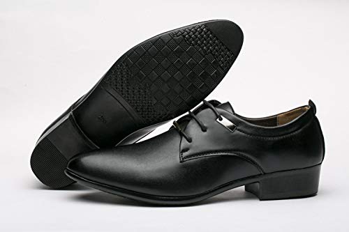 Men's Oxford Shoes Leather Dress Shoes Black4