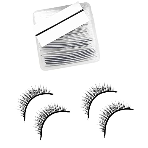 BOWTONG 34 Stück/Box Selbstklebender, kleberfreier Wimpernstreifen, wiederverwendbar, falsche Wimpern, kein Kleber, falsche Wimpern auftragen, Make-up-Werkzeuge Cover