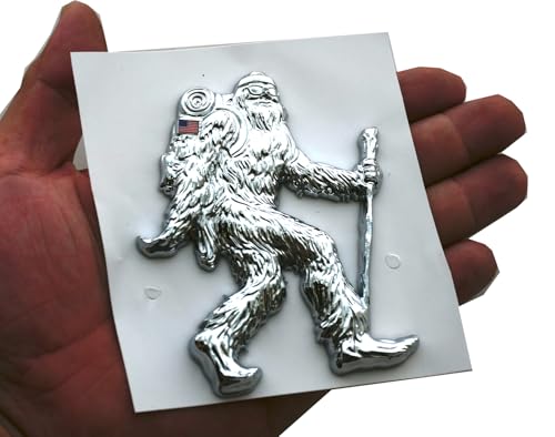 Calcomanía Sasquatch para coche, camión y SUV con diseño de bandera 5