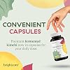 Brightcore Nutrition - Kimchi One, Kimchi Powder Capsules, Probiotics, Enzymes, Antioxidant Supplement, Premium Gut Health Superfood for Overall Well Being, Gluten-Free, 90 Vegan Capsules