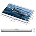VstaDank Whale Shark Business Card Holder Fashion Aluminum Alloy Flip Cover Credit Card Holder High End Professional Name Cards Case Exquisite Pocket Metal Cards Holder for Work