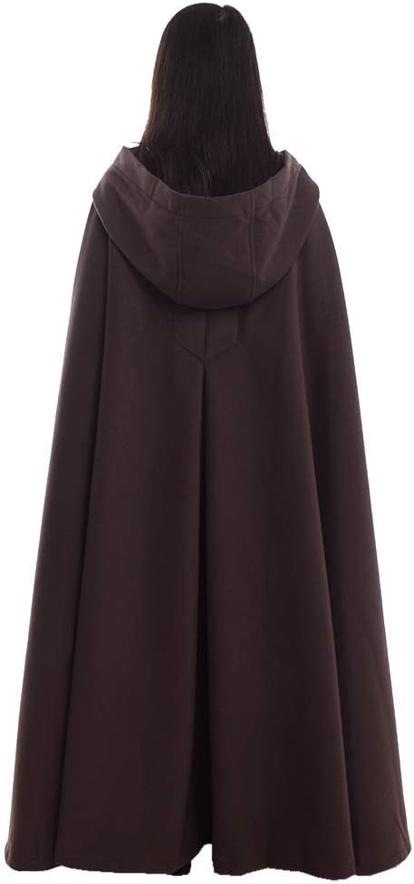 GRACEART Women's Hood Woolen Cape Bridal Wedding Winter Cloak Plus Size Thick Coat - Image 2