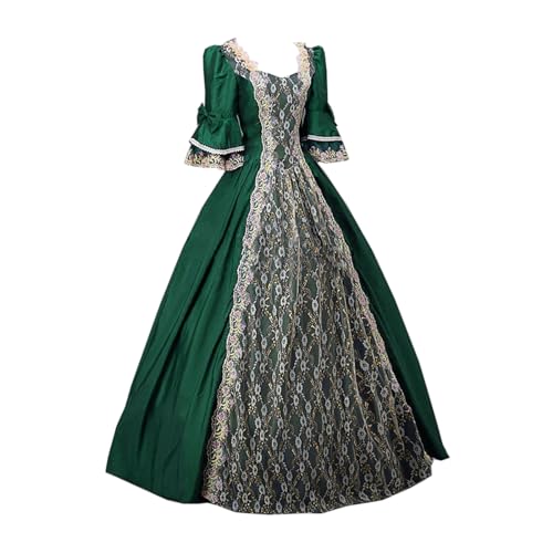 Women Vintage Goth Grunge Goddess Peplum Lolita Costumes Cosplay Dresses for Women Hippie Medieval Dresses