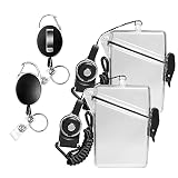 2 Pack Sport Waterproof ID Card Badge Holder Case with Lanyard Cover Multiple Credit Cards, Registra