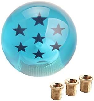 DEWHEL Blue 54MM DBZ Manual Gear Shift Shifter knob JDM 4 5 6 Speed 7 Star Round M12X1.25 M10X1.5 M10X1.25 M8X1.25