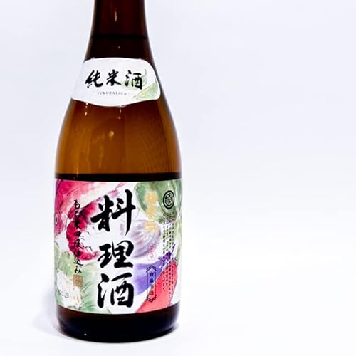 Premium Cooking Sake And Hon Mirin Set In Glass Bottles (Pack Of 2) - Fukuraijun Jukusei Hon Mirin 500Ml And Fukuraijun Junmai Ryori Sake 720Ml - From Hakusen Shuzou, Kawabe Town, Gifu Prefecture - Made In Japan #TOP5