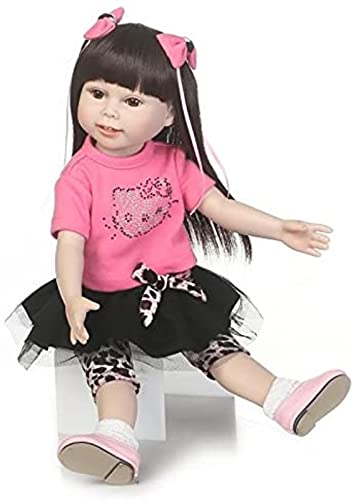 MWKL 18inch 45cm American Princess Girl Puppe Voller Vinylkörper Reborn Babys Puppen Süße Mädchenpuppe für…