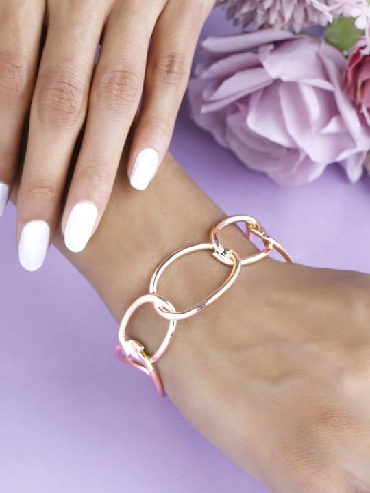 Image of Rubans Cuff Bracelet Stylish Statement Western Jewellery Gift for Women & Girls
